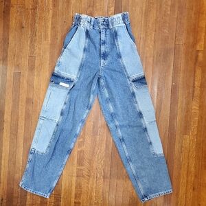 BDG Blaine Womens Cargo Color Block Skate Jeans